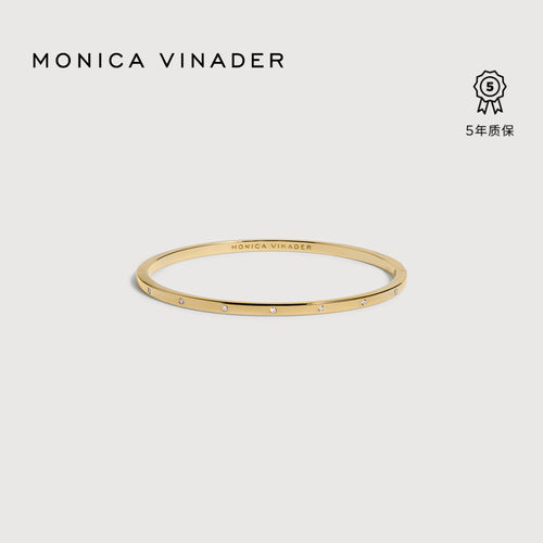 Monica Vinader莫妮卡本真钻石手镯简约高级时尚生日礼物送女友