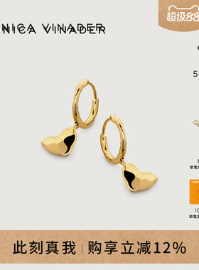 Monica Vinader莫妮卡心动耳环小心愿心形耳饰生日礼物铃铛形耳环
