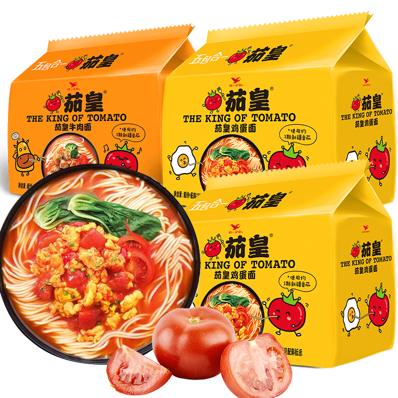 统一茄皇新疆番茄鸡蛋面牛肉面