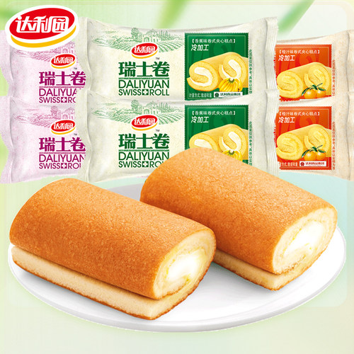 达利园瑞士卷蛋糕面包早餐整箱