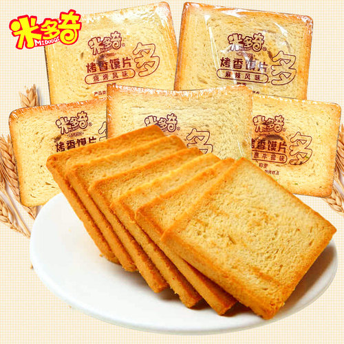 米多奇烤香馍片好吃早餐馒头片