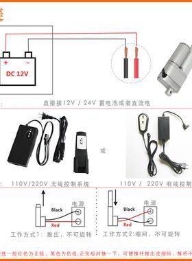 12Vm带2450m行程直流电电动开窗器245推杆微型推杆电位计开窗V器