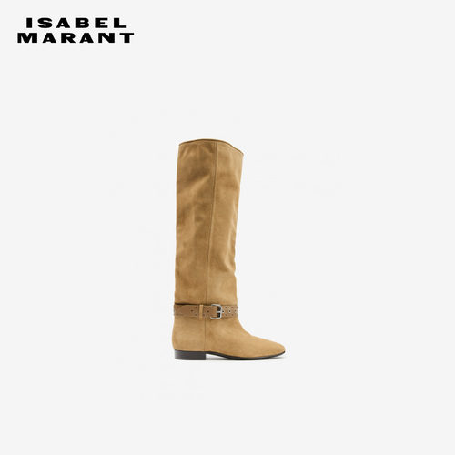 【26早秋新品】ISABEL MARANT RILTON绒面革软筒高帮平底靴