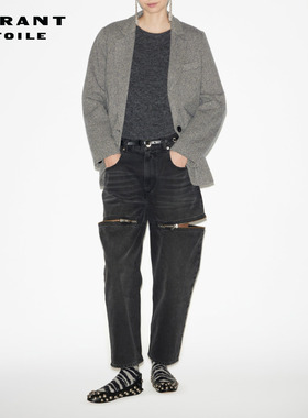 MARANT ETOILE CHARLYNE法式西装毛呢修身外套女