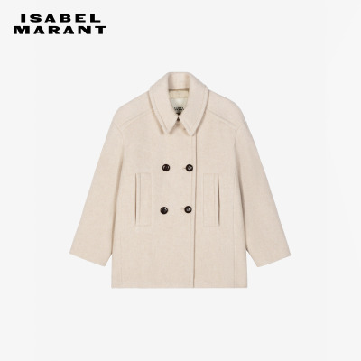 ISABEL MARANT2025早秋新款FIBY羊毛混纺大衣女