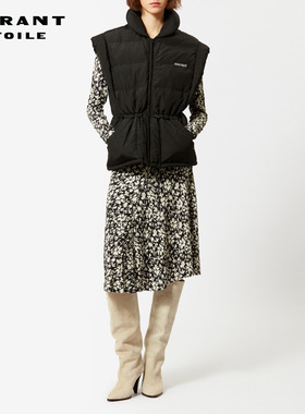 MARANT ETOILE TOBY法式马甲抽绳收腰简约气质女