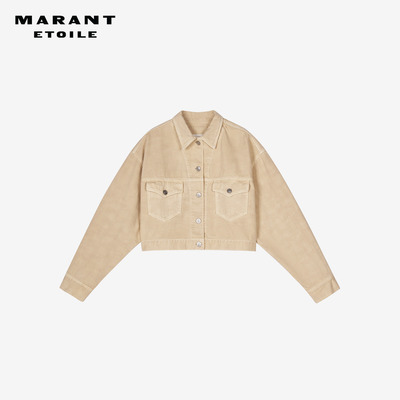 ISABEL MARANT 秋冬TADIA女式短款米色复古牛仔外套