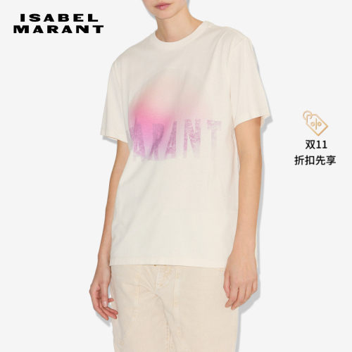 MARANT ETOILE ZEWEL纯色简约短袖T恤