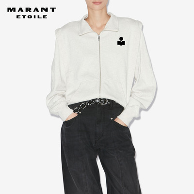 MARANT ETOILE MADILIA简约阔肩拉链卫衣女