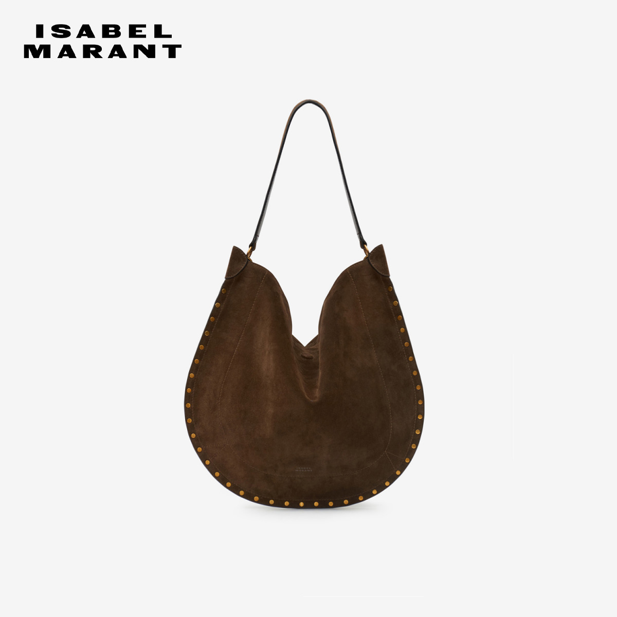 ISABEL MARANT2025早春新款OSKAN HOBO SOFT 绒面牛皮斜挎包女