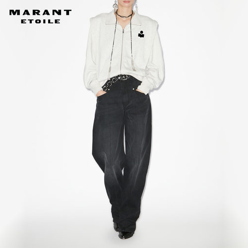 MARANT ETOILE2025 MADILIA简约阔肩拉链卫衣女