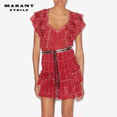 红色荷叶边上衣女 MADRANA浪漫法式 MARANT ETOILE2025