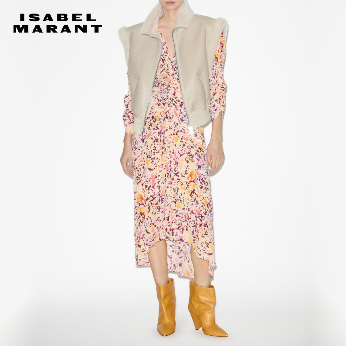 24早秋新款EDWINA皮毛一体马甲