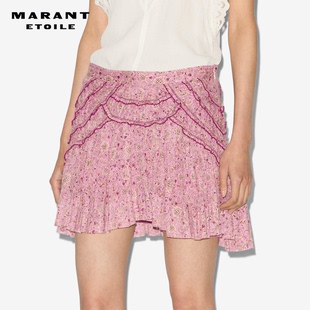 MARANT CEOLA印花荷叶边短裙 ETOILE2025早秋新款