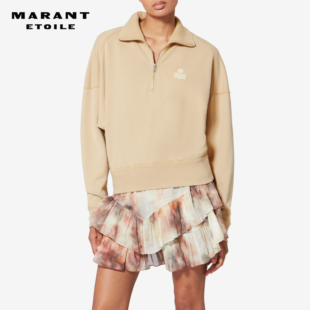 MARANT ETOILE2026早春新款ROSS 女式棉质高领运动衫