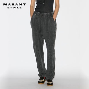 MARANT ETOILE2025 REGINA 水洗平纹松紧腰带针织长裤女