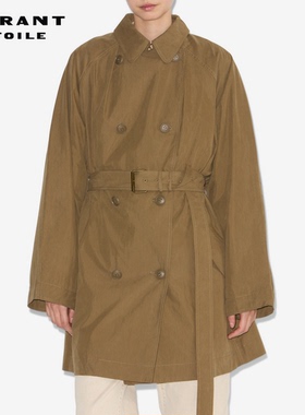 MARANT ETOILE2025早秋新款CARLOTA挺括棉质风衣女