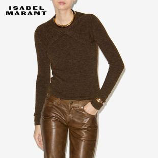ISABEL KERN复古柔软百搭蝴蝶结抓褶上衣女 MARANT