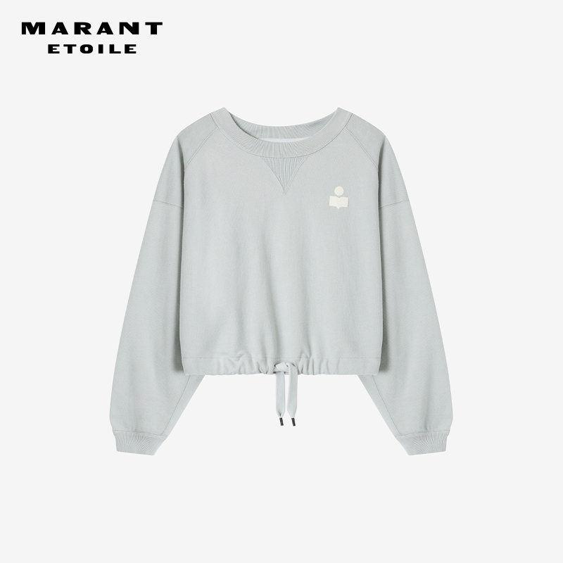MARANT ETOILE MARGO圆领短款抽绳卫衣女毛圈