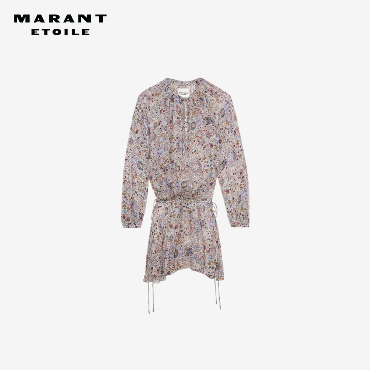 MARANT ETOILE2025早秋新款BESS印花绉纱连衣裙女,女装/女士精品,连衣裙,淘宝优惠券,粉丝福利购,淘宝优惠卷