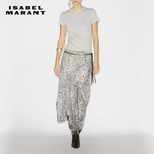 ISABEL MARANT TAOMI 简约圆领纯色修身棉质短袖女