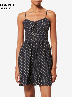 MARANT ETOILE2026早春新款DRYNA 棉质印花吊带连衣裙