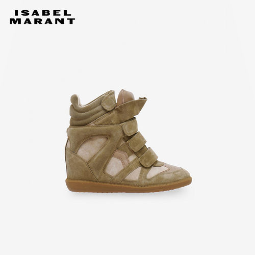 【七夕甄选】ISABEL MARANT BEKETT高帮内增高坡跟魔术贴休闲鞋女
