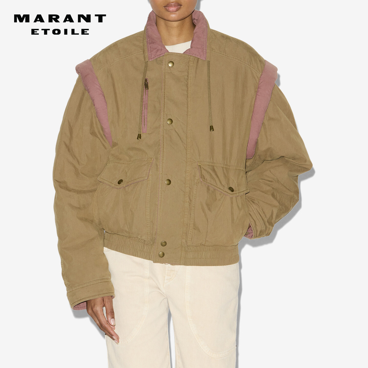 MARANT ETOILE2025早秋新款DESHA双色棉质夹克女
