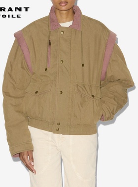 MARANT ETOILE2025早秋新款DESHA双色棉质夹克女