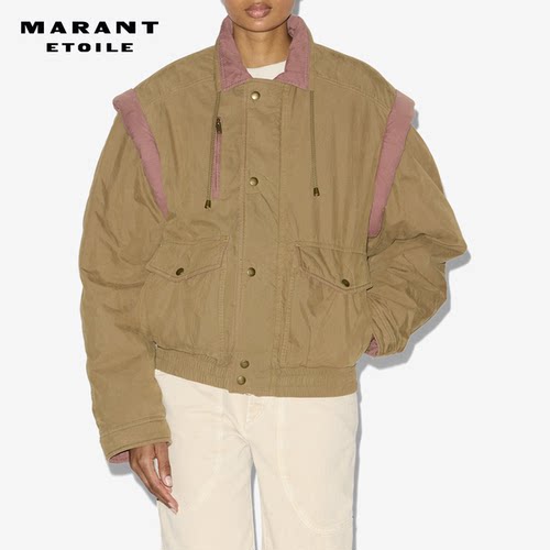 MARANT ETOILE2025早秋新款DESHA双色棉质夹克女
