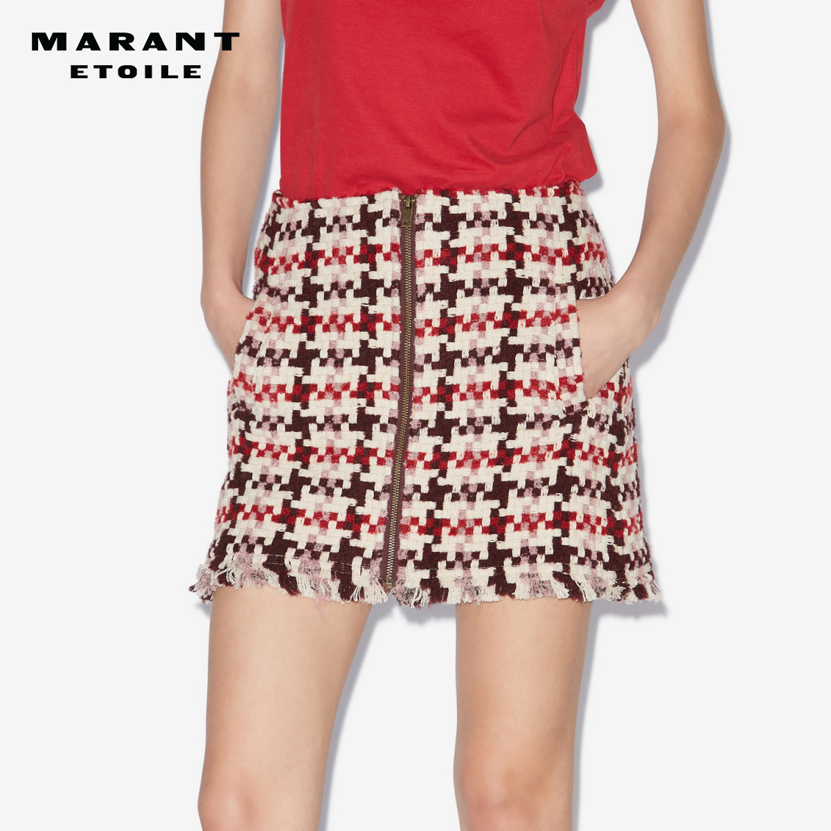MARANT ETOILE2025 AKIMA法式小香风短裙女