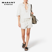 SHANA MARANT ETOILE2026早春新款 镂空棉质束腰上衣