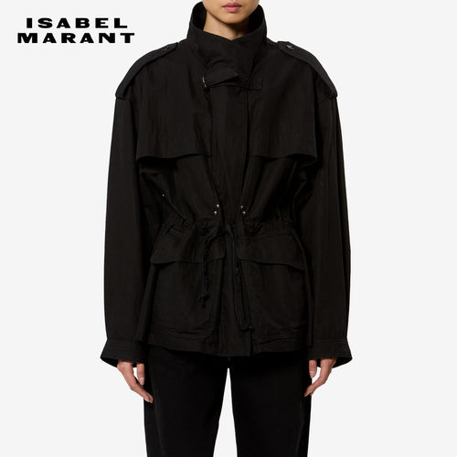 【26早秋新品】ISABEL MARANT ADELYS高智感棉质双层领华达呢夹克