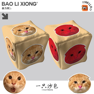 哈基咪耄耋哈气猫红温沙包游戏投掷小号沙袋户外玩具广告沙包儿童