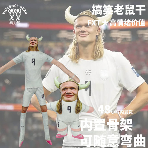 美加墨哈兰德老鼠干DIY搞怪礼物内置骨架人偶四肢可动可定制玩偶