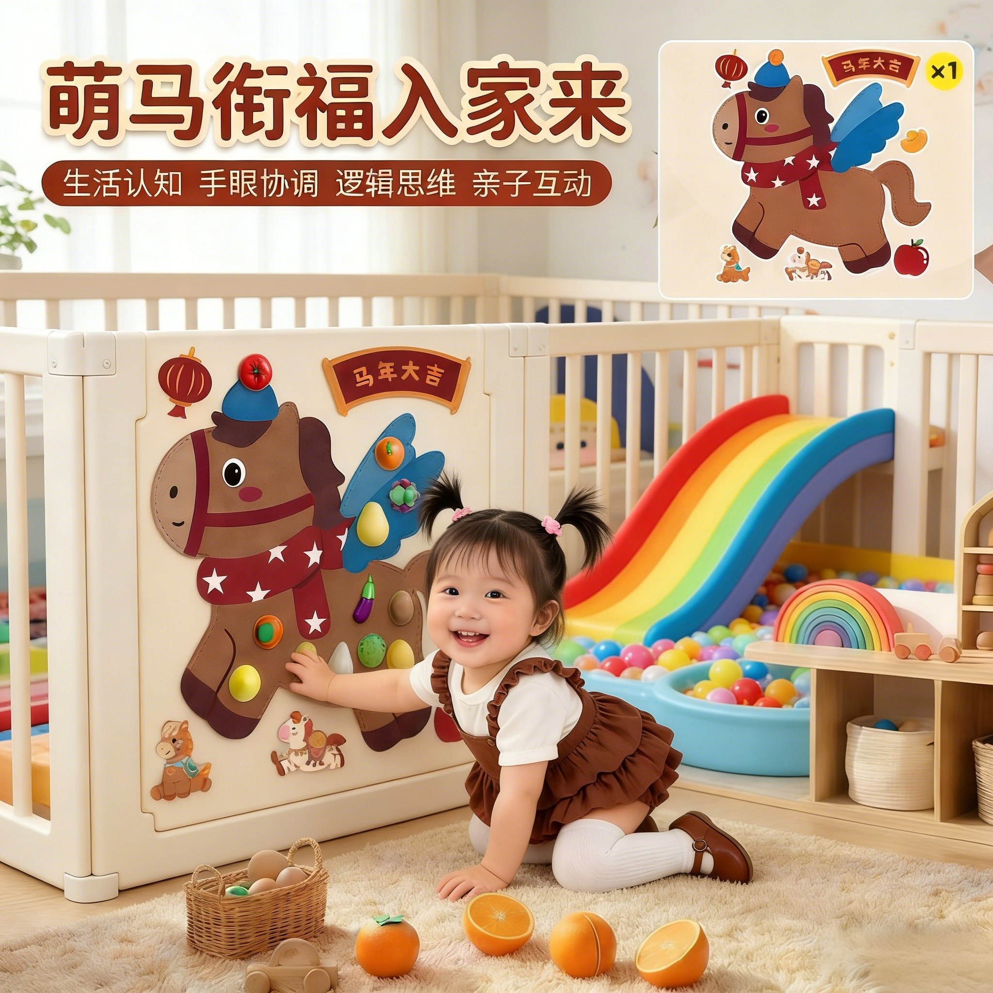 过年早教毛毡板切乐摘围栏墙上玩具儿童宝宝蔬菜装饰室内挂件氛围,玩具/童车/益智/积木/模型,摇铃,淘宝优惠券,粉丝福利购,淘宝优惠卷