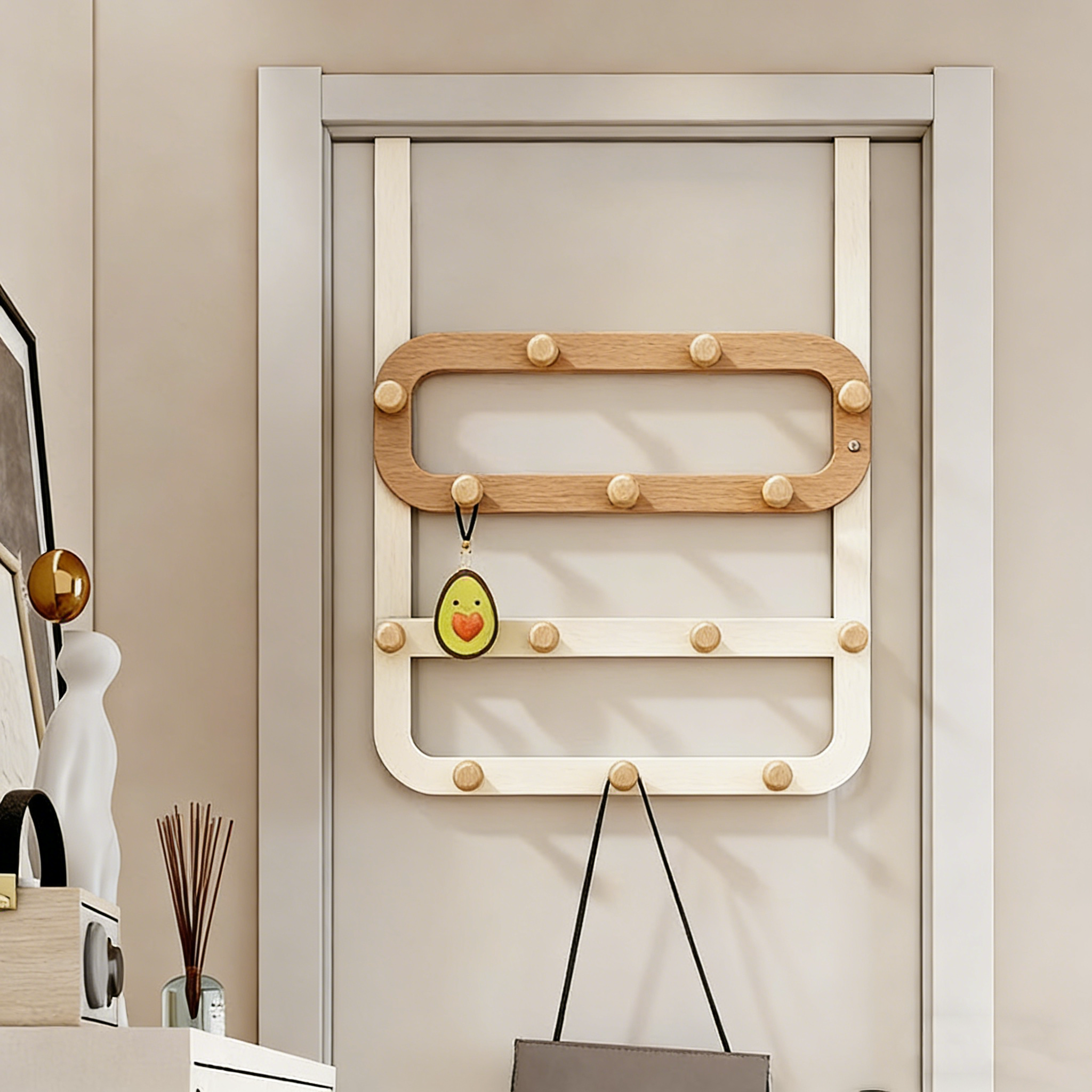 门后挂钩挂衣架加长高门卧室墙上壁挂免打孔挂架门背上包包挂衣钩