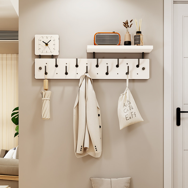 入户门墙面挂衣板包钥匙服衣帽架进门玄关高级置物架墙上壁挂挂钩