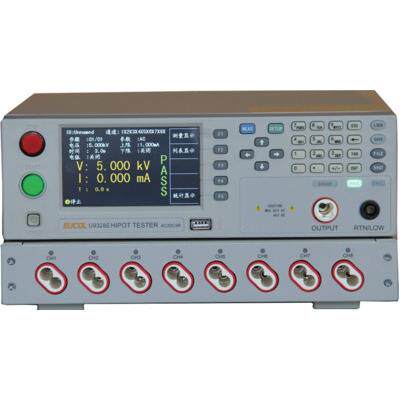 6优U328E直流程控耐压绝缘测试仪8通道AC9588/DC交5/KV20/10mA,50