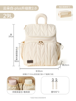 taoqibaby超轻妈咪包手提母婴外出轻便大容量双肩多功能颜值背包 — 2