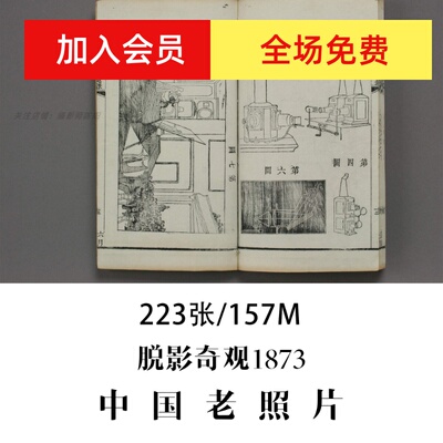 中国老照片脱影奇观英国德贞医士1873摄影集电子图片