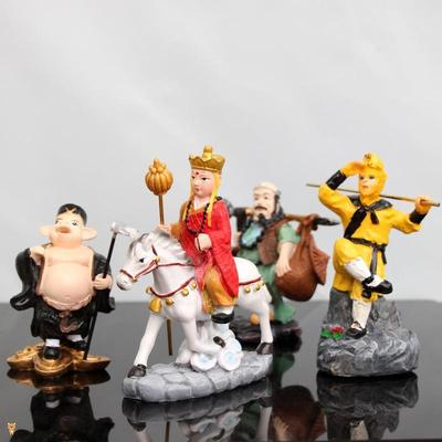 经典西游记师徒四人摆件孙悟空手办玩偶唐僧猪八戒白龙马人物模型