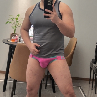 2025新款熊族外贸版三角内裤棉制丁字裤壮熊同志镂空提臀三角裤