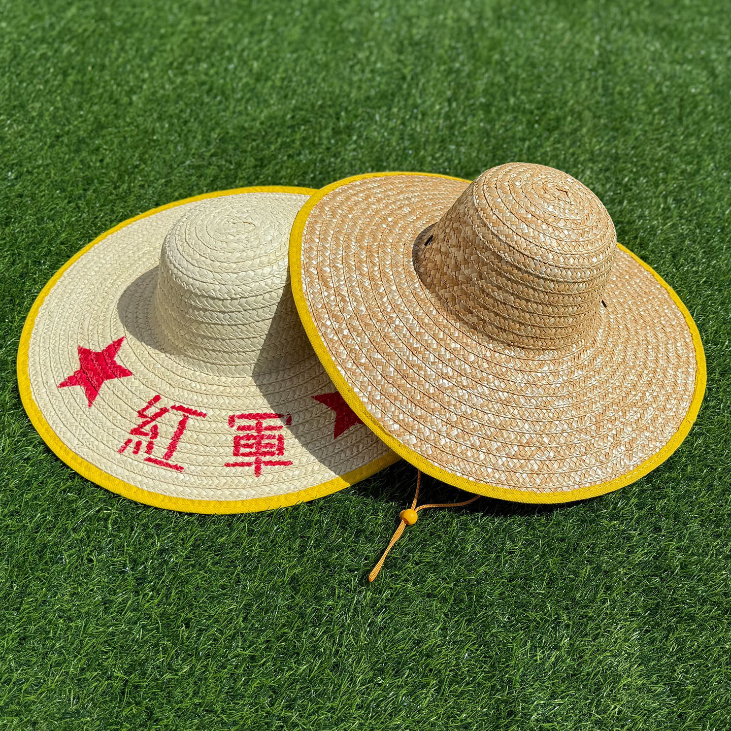麦秆草帽农民老式男女款户外劳动遮阳防晒大檐草帽可印字定制logo