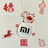 2026马年新年好运祝福贴纸汽车三角窗后挡风玻璃装 饰贴前机盖车贴