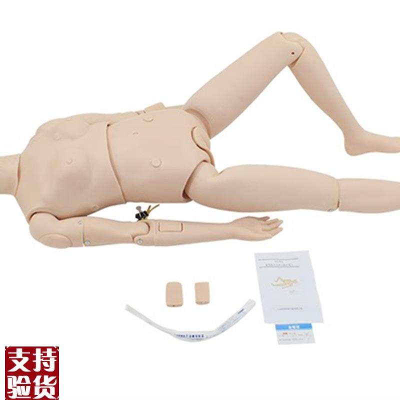 新型多功能e护理人模型女性护理实习操作橡皮人护士导尿插管模型