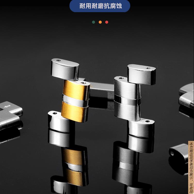 原厂代用手表带钢带男女弧口表链卡西欧浪琴天梭罗西尼劳力士欧米