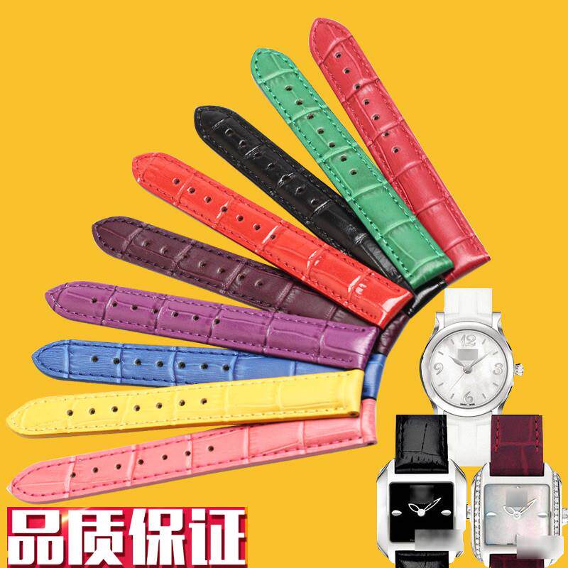 文图拉真皮表带代用天梭185w3女小牛皮皮表带T028/T02通用