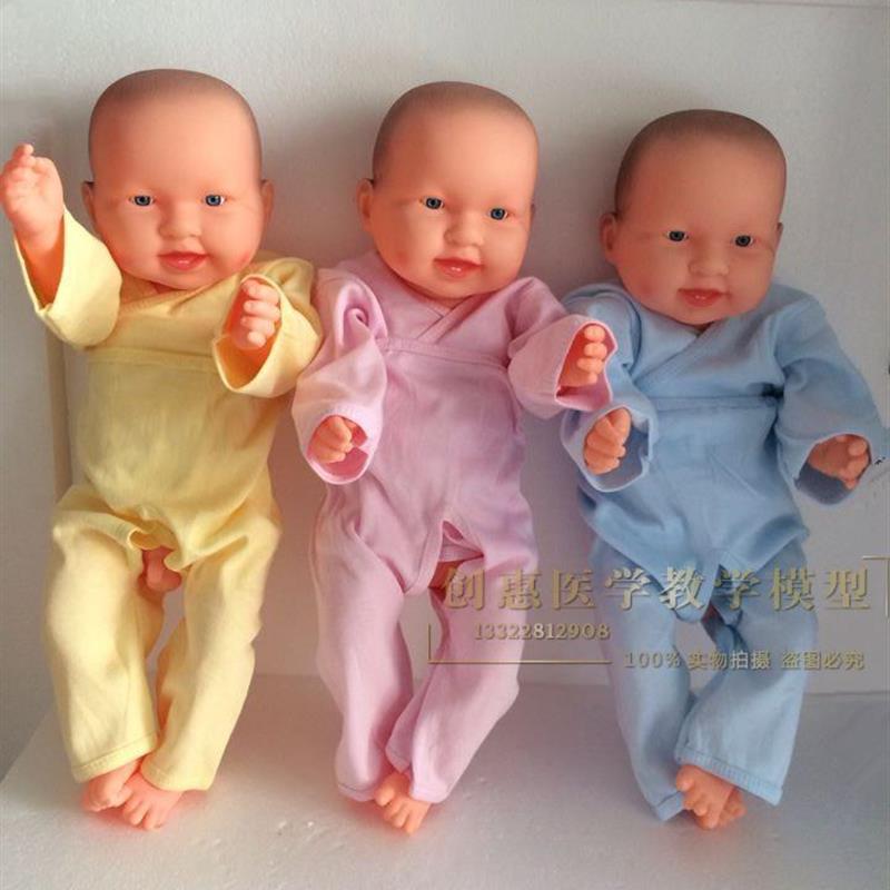 家政月嫂培训娃娃仿o真软胶可下水新生婴儿童宝宝洗澡教具模具