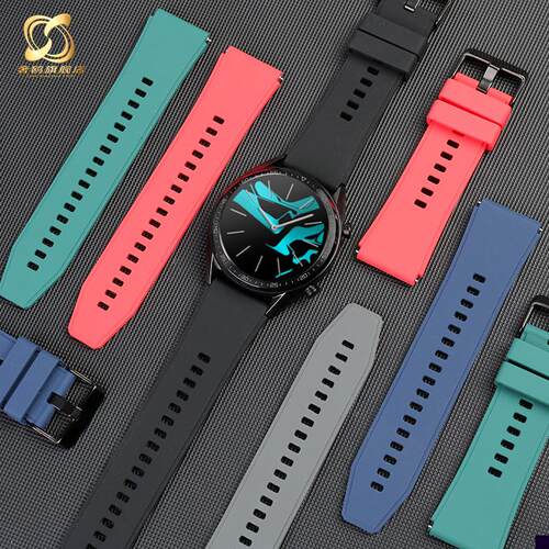 适用于华为gt1/GT2pro表带watch硅胶表带荣耀magic防水手表带22mm